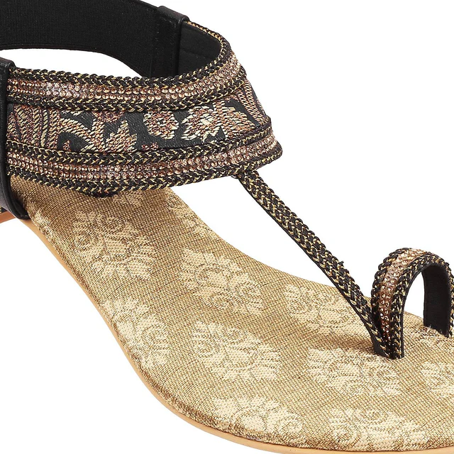 Ethnic Toe-Ring Sandals