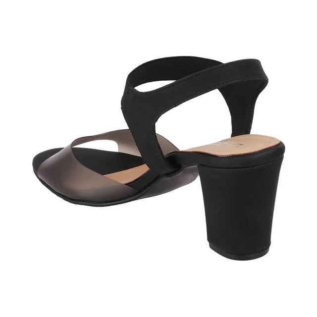 Two-Tone Block Heel Sandals