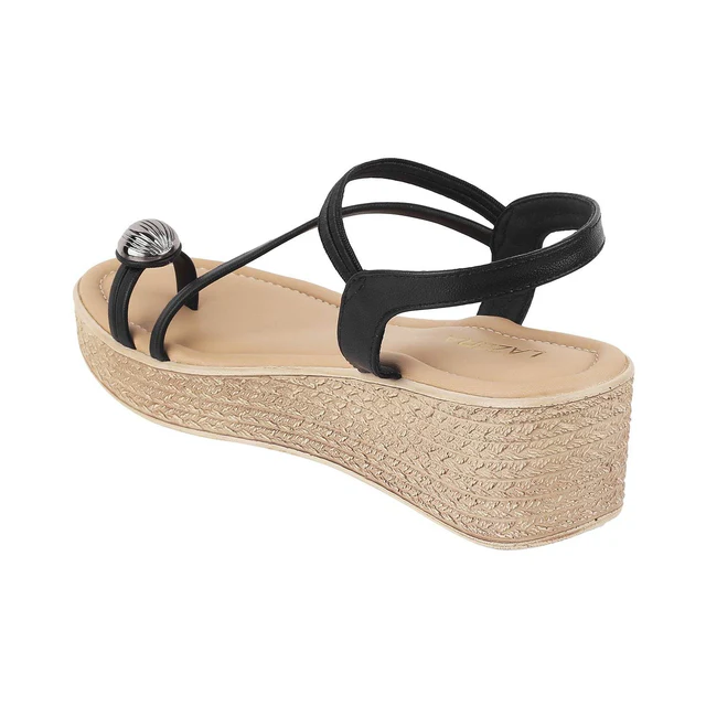 Elegant T-Strap Wedge Sandals