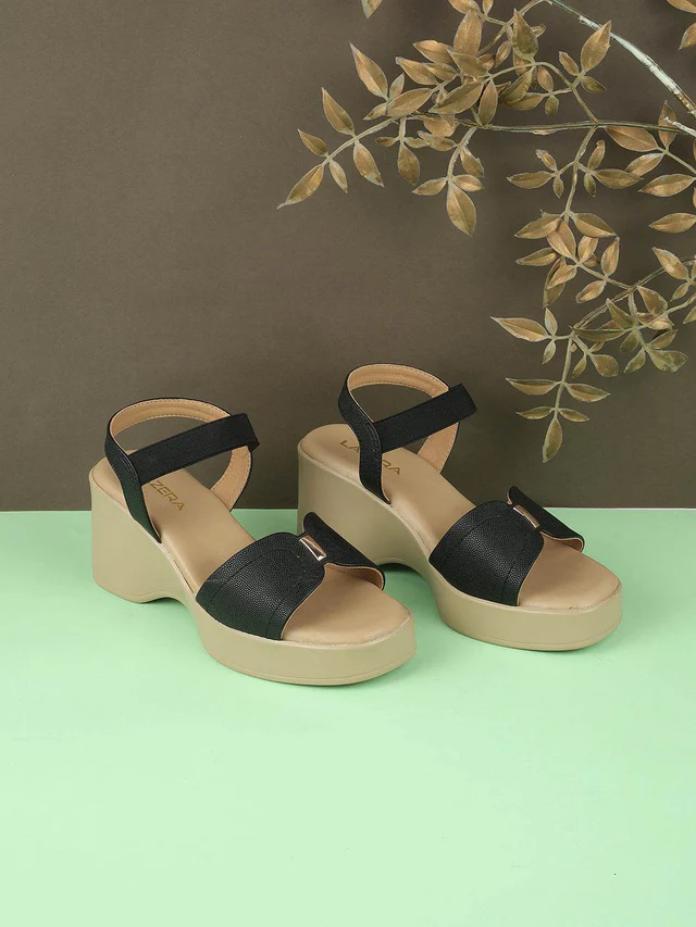 Mid-Heel Platform Sandals