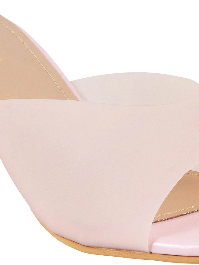 Womens Casual Chic Medium Heel Chappal