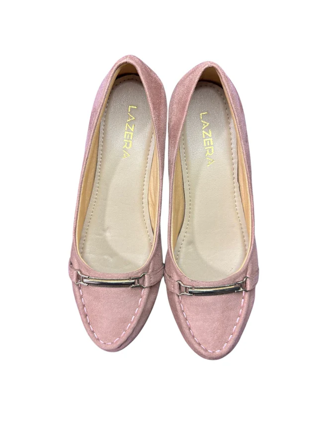 Women's Block Heel Loafers with Metal Accent