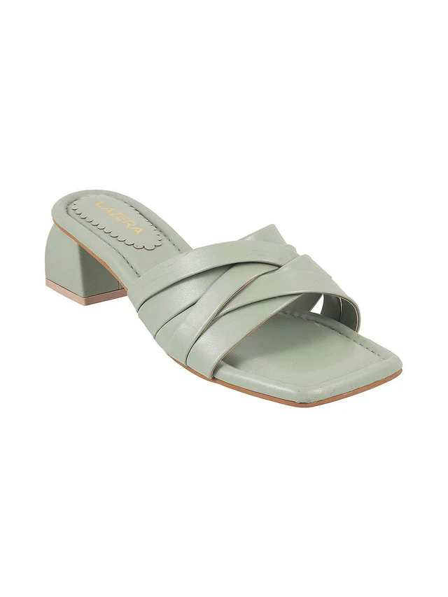 Womens Casual Chic Medium Heel Chappal