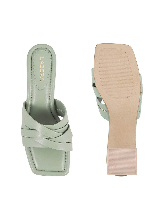 Womens Casual Chic Medium Heel Chappal