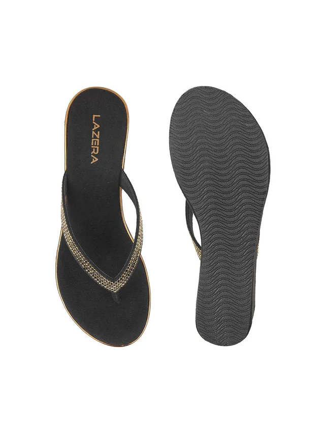 Women's Embellished Wedge Flip-Flops