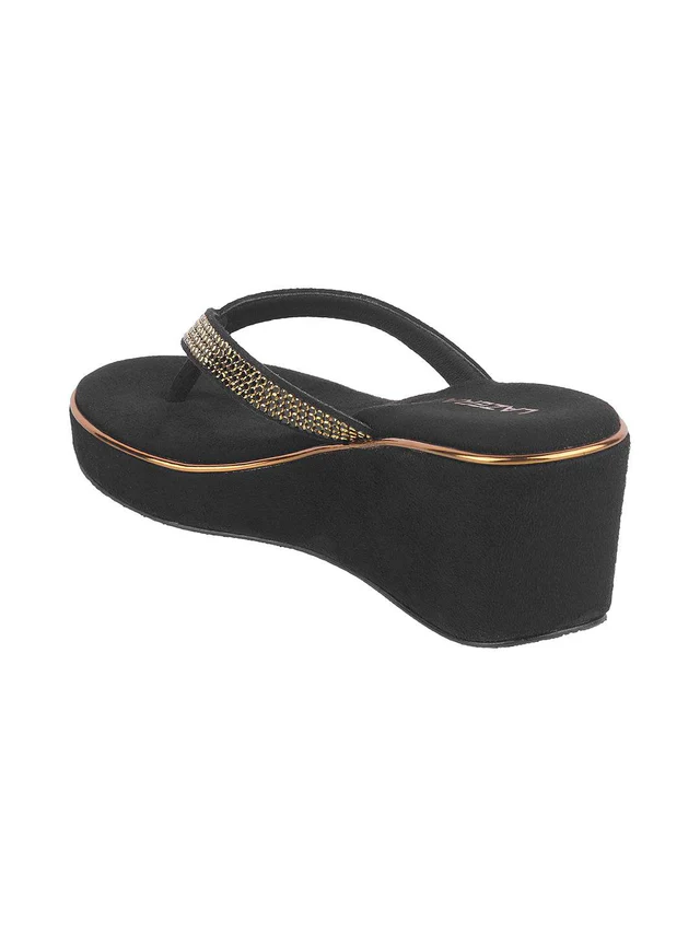 Women's Embellished Wedge Flip-Flops