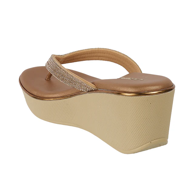 Women’s Embellished Wedge Thong Sandals