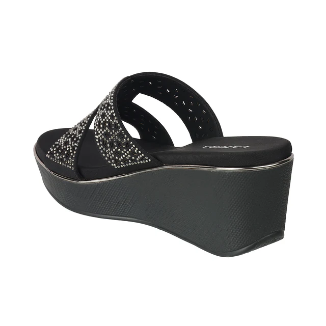 Women’s Embellished Wedge Slip-On Sandals