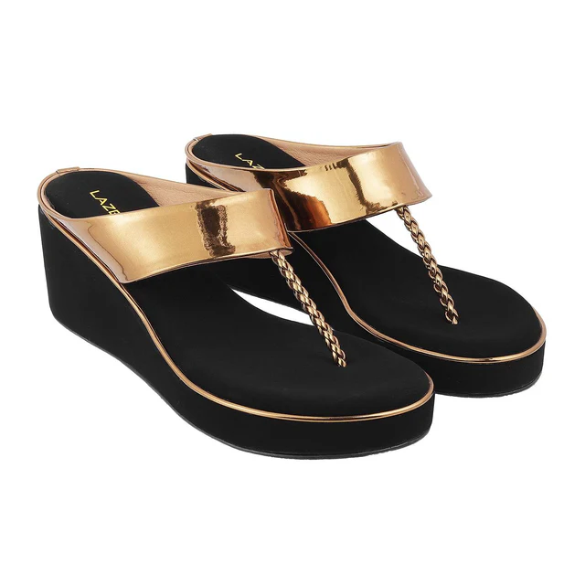 Womens Mid-Heel Platform Slip-on Chappal