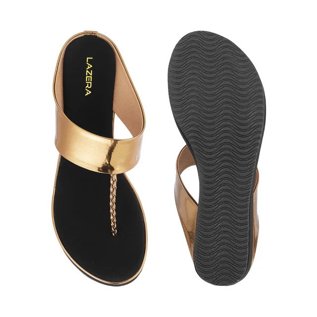 Womens Mid-Heel Platform Slip-on Chappal