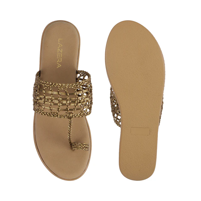 Women's Woven Wedge Chappals