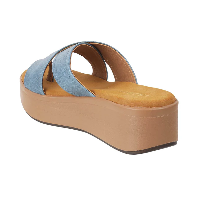 Womens Mid-Heel Platform Slip-on Chappal