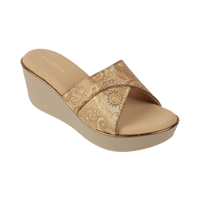 Women's Ethnic Brocade Wedge Sandals