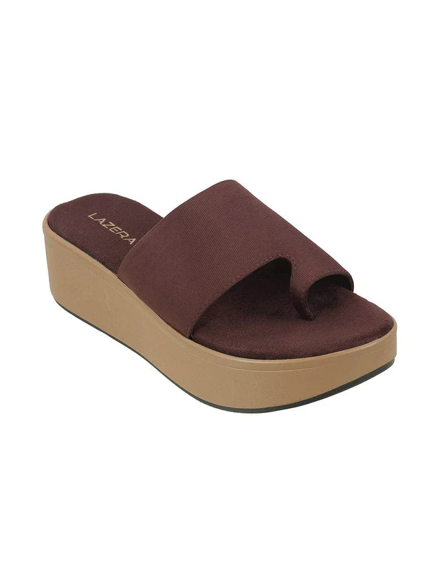 Womens Mid-Heel Platform Slip-on Chappal