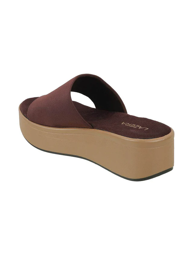 Womens Mid-Heel Platform Slip-on Chappal