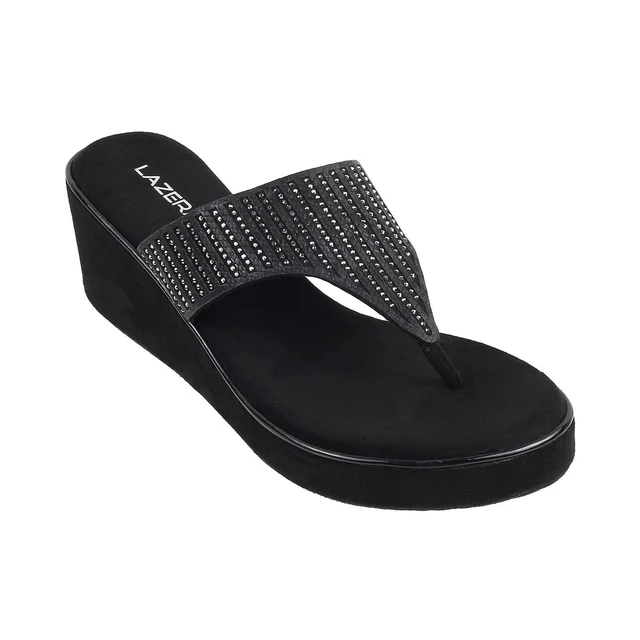 Womens Glamour Medium Heel Platform Party Chappal