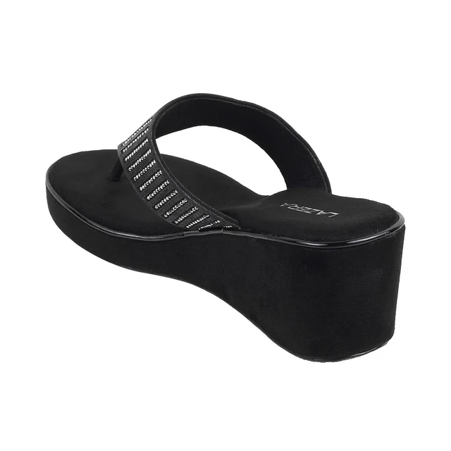 Womens Glamour Medium Heel Platform Party Chappal