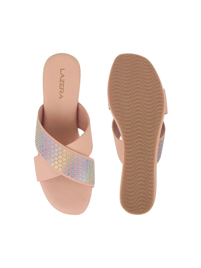 Women's Holographic Strap Wedge Sandals
