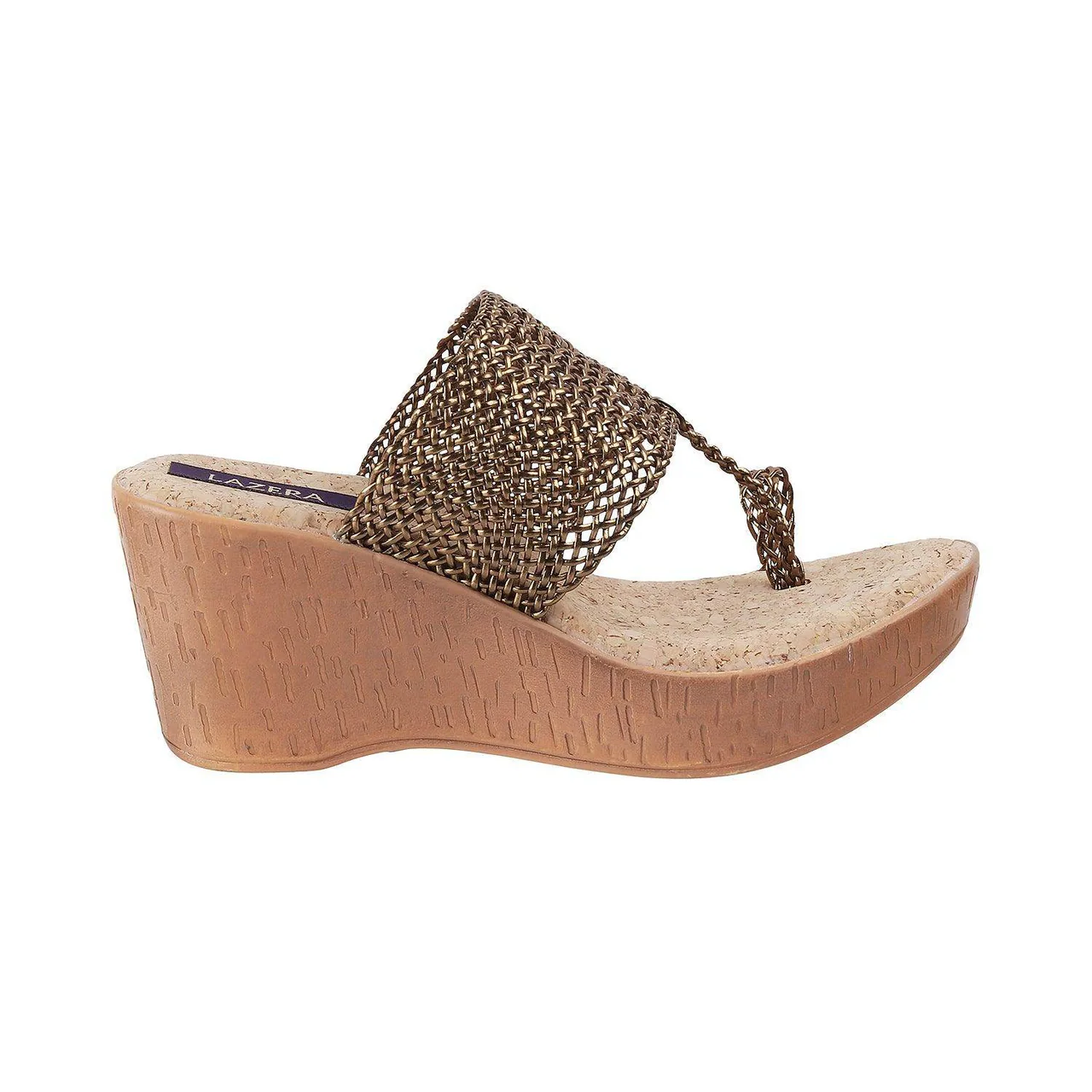 Womens Mid-Heel Platform Slip-on Chappal