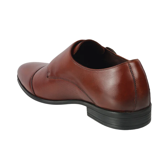 Mens Dominio Double Monk Strap Shoes Tan