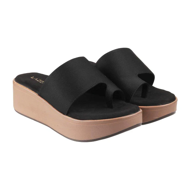 Womens Mid-Heel Platform Slip-on Chappal