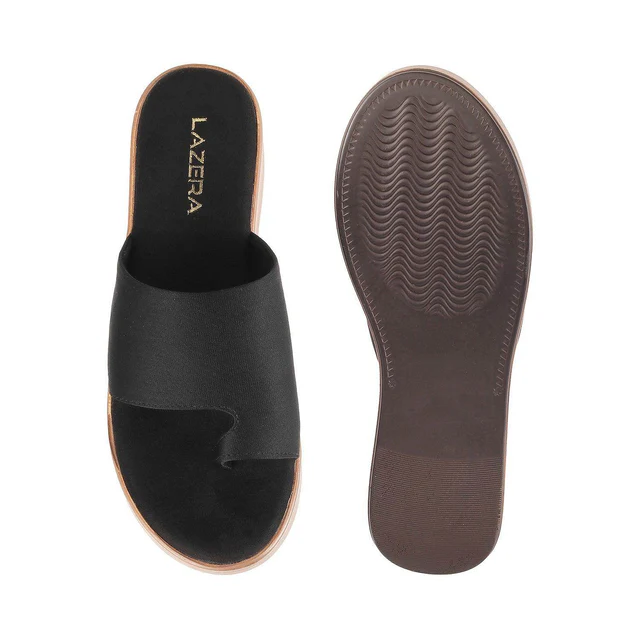 Womens Mid-Heel Platform Slip-on Chappal