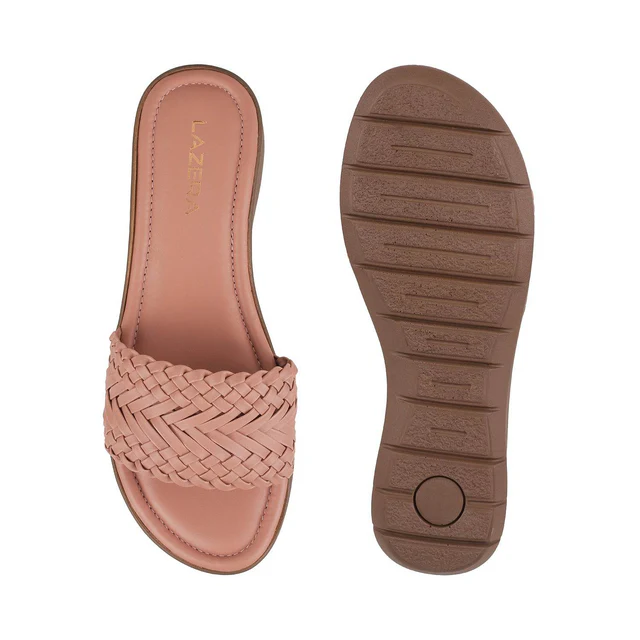 Womens Woven Slide Sandals