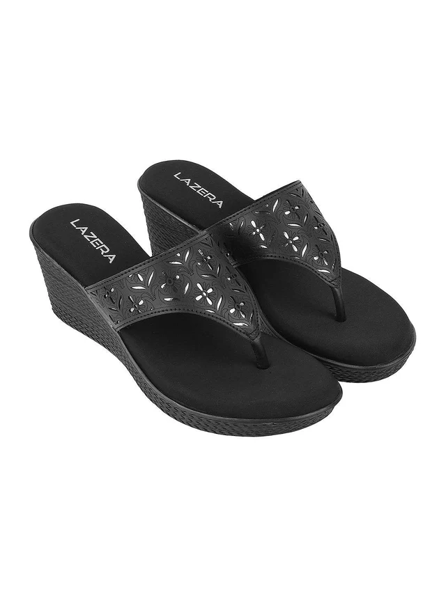 Womens Mid-Heel Platform Slip-on Chappal