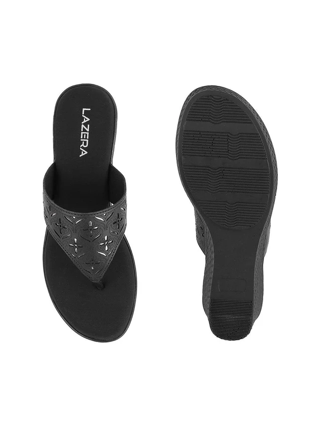 Womens Mid-Heel Platform Slip-on Chappal
