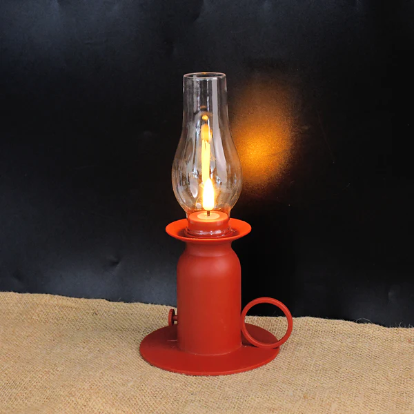 Vintage Style Plastic LED Candle Light Decorative Lamp