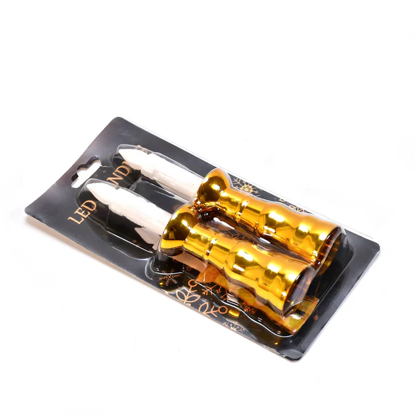 Flameless LED Candle Lights for Wedding Party Decor Set of 2