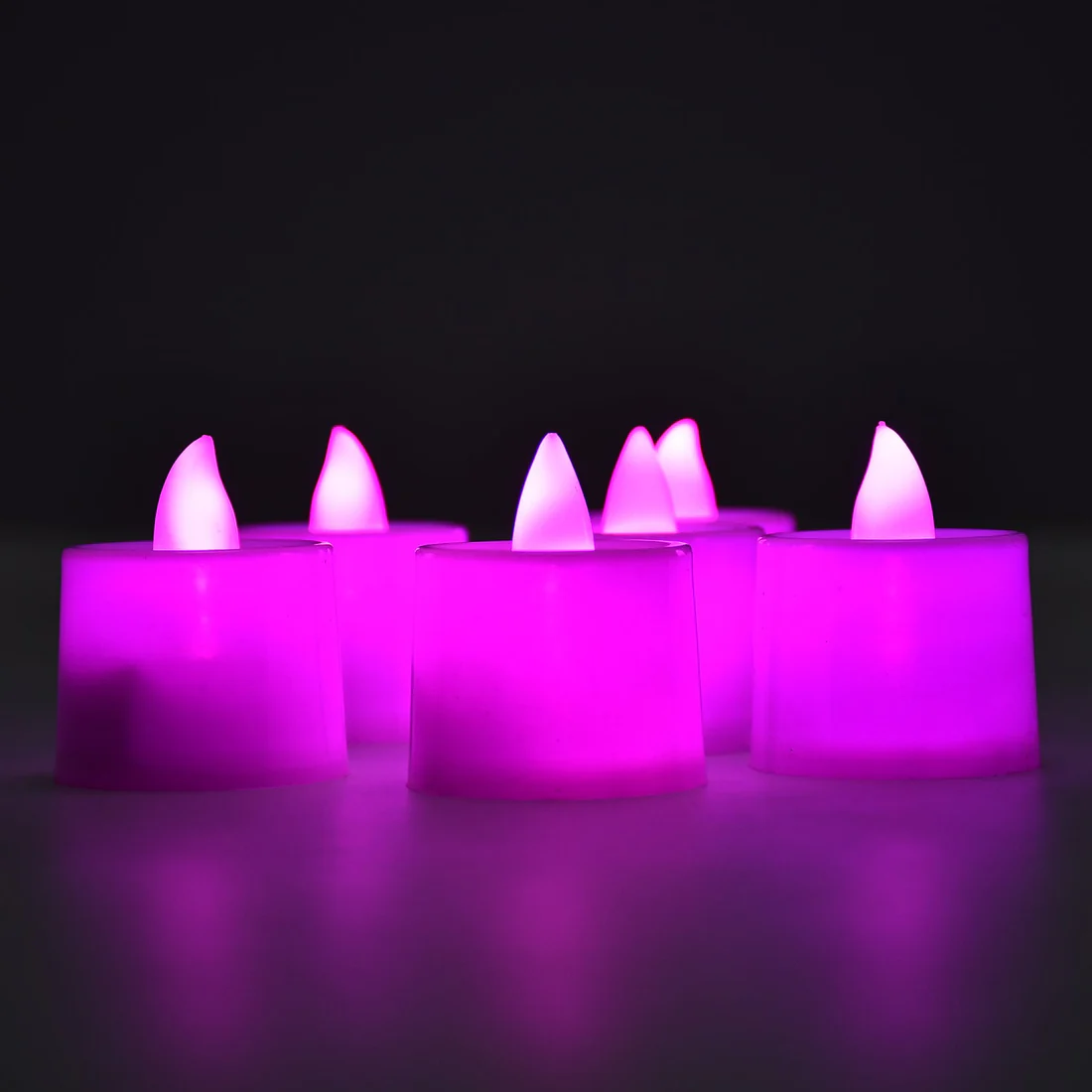 Pink Flameless LED Tealight Candles Decorative Pack of 24