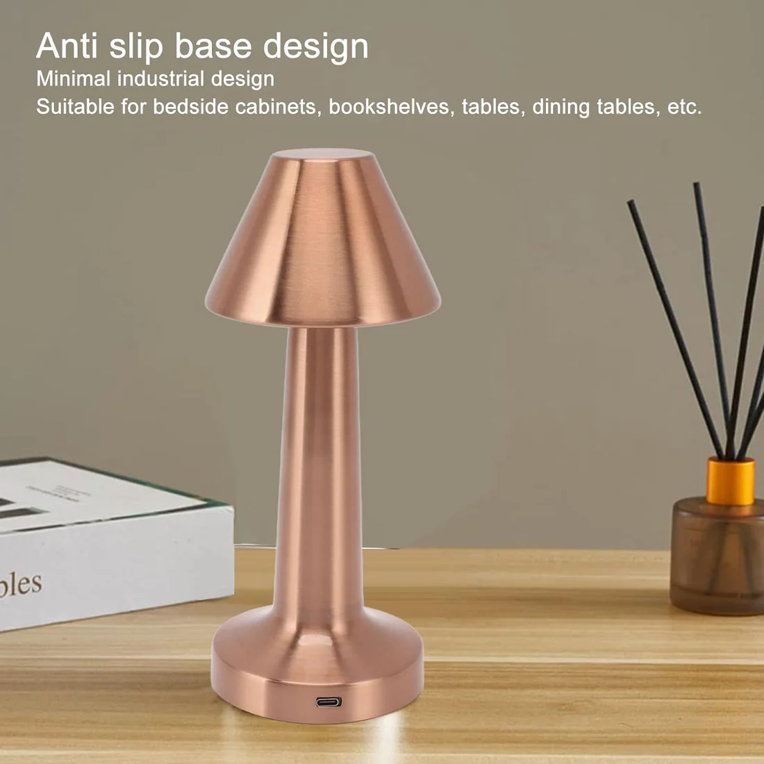 Touch Control Decorative LED Desk Lamp USB Rechargeable Dimmable