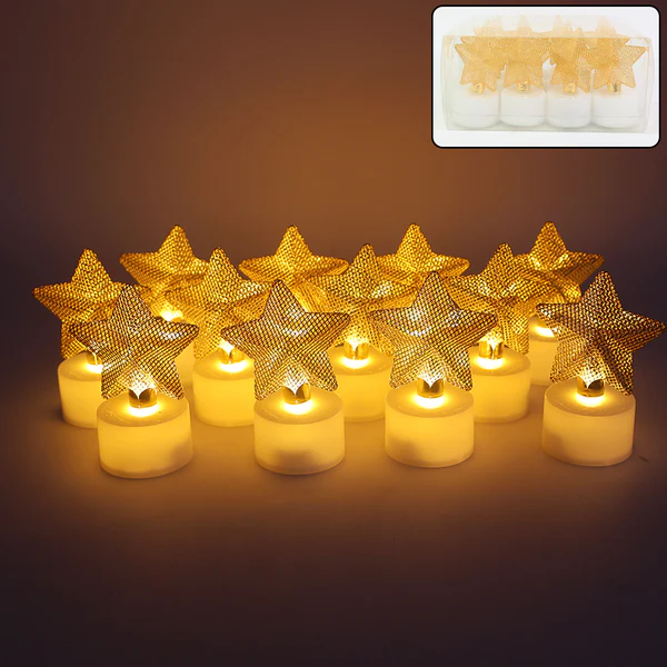 Decorative LED Star Candles for Home Dec...