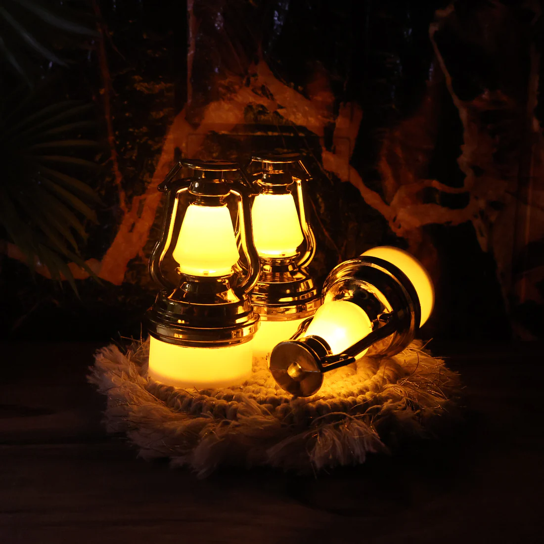 Vintage Lantern Style Flameless LED Candles Decorative Set of 12