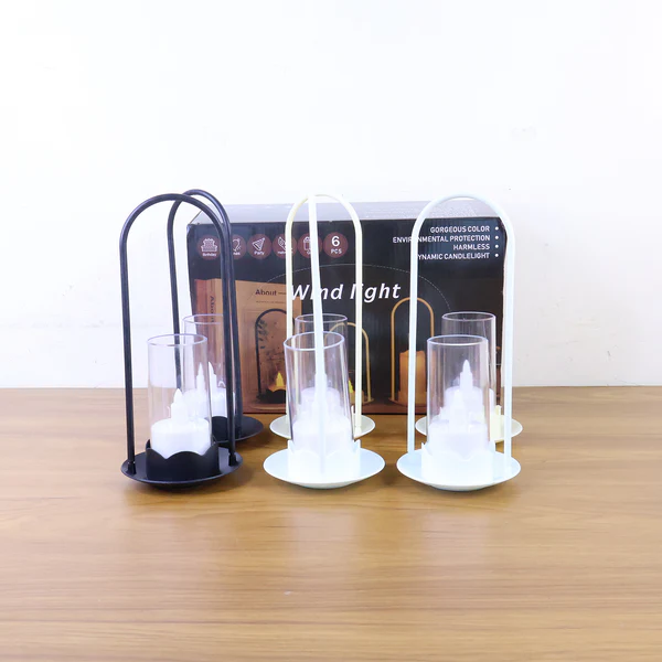 Big Wind Light Style Flameless LED Candles Decorative Set of 6