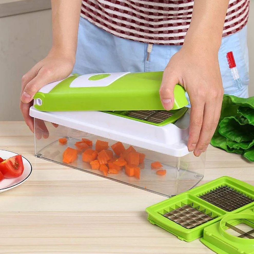 Plastic 13 in 1 Manual Vegetable Grater...