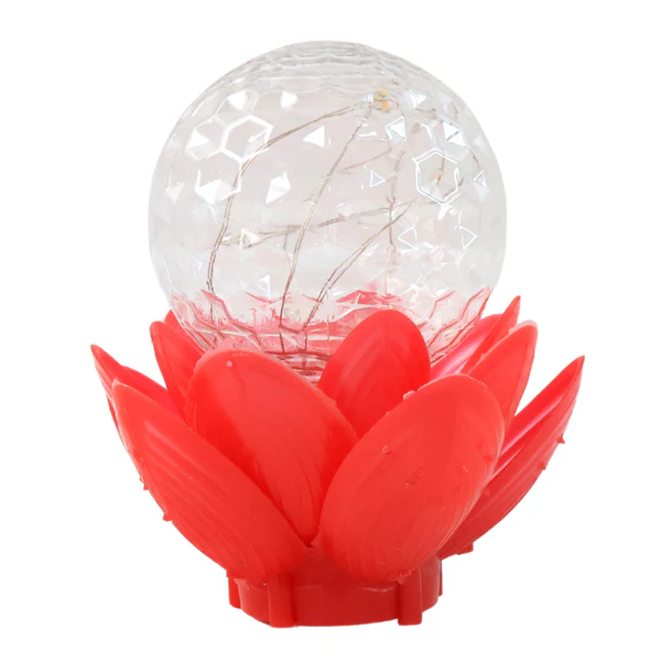 Crystal Ball Lotus LED Decorative Light for Home Decor