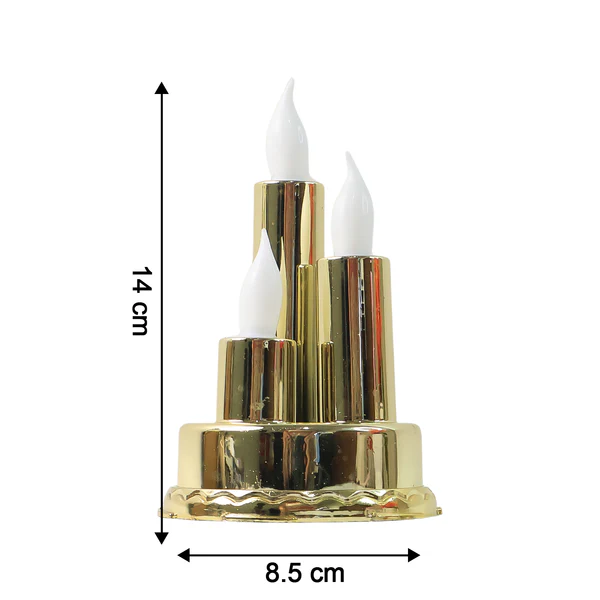 Triple Candle Design LED Flameless Candle Lamp Decor