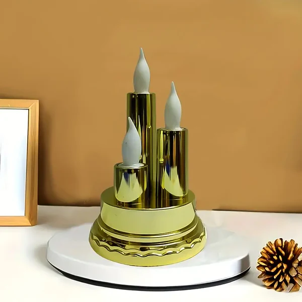 Triple Candle Design LED Flameless Candle Lamp Decor
