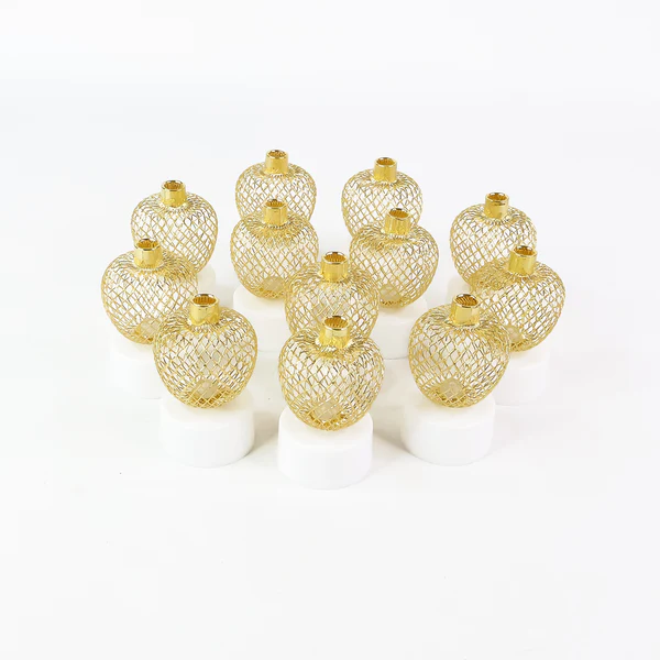 Apple Shape LED Tealight Candles Decorative Set of 12