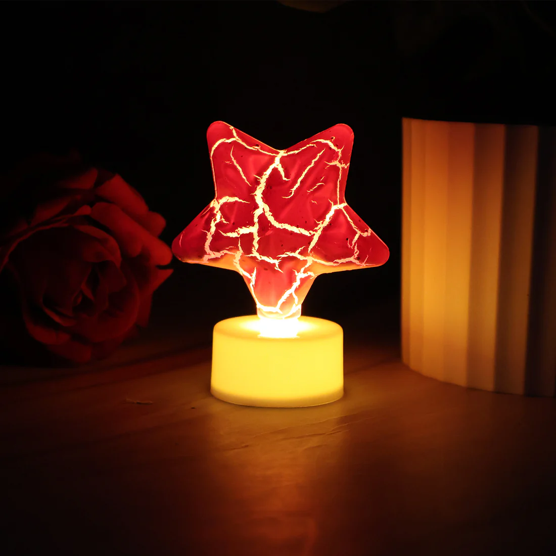 Star Shape Decorative LED Tealight Candles Set of 12