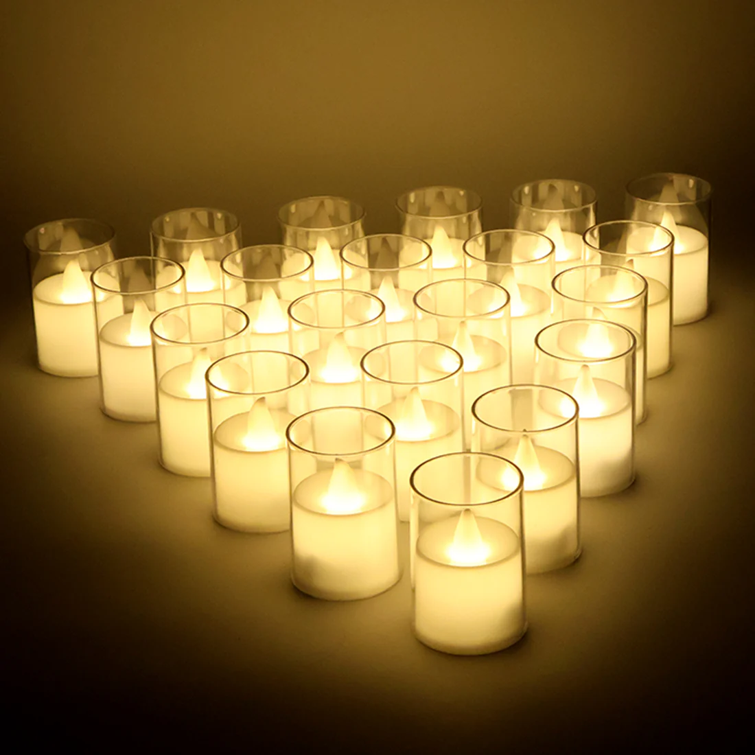 Smokeless LED Tealight Candles Decorative Pack of 24