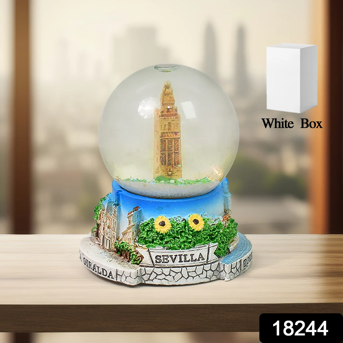 Decorative Snow Globe Showpiece for Desk Table Office Decor