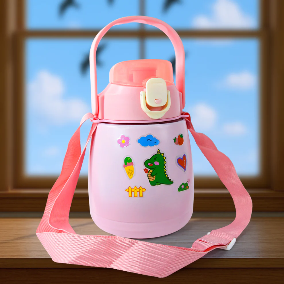 Stainless Steel Vacuum Bottle With Handl...