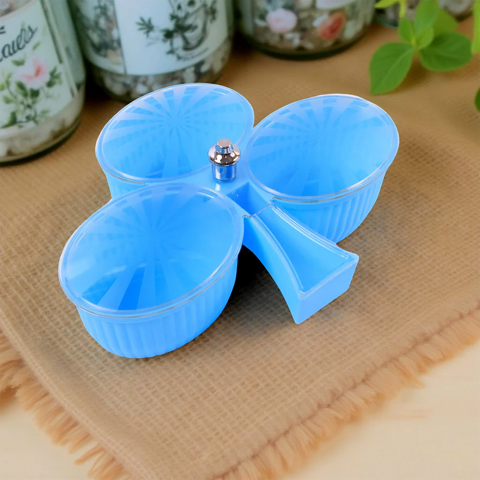 3 Compartment Revolving Dry Fruit Box