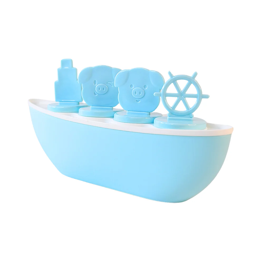 Creative Boat Shape Ice Cream Mold with Piggy