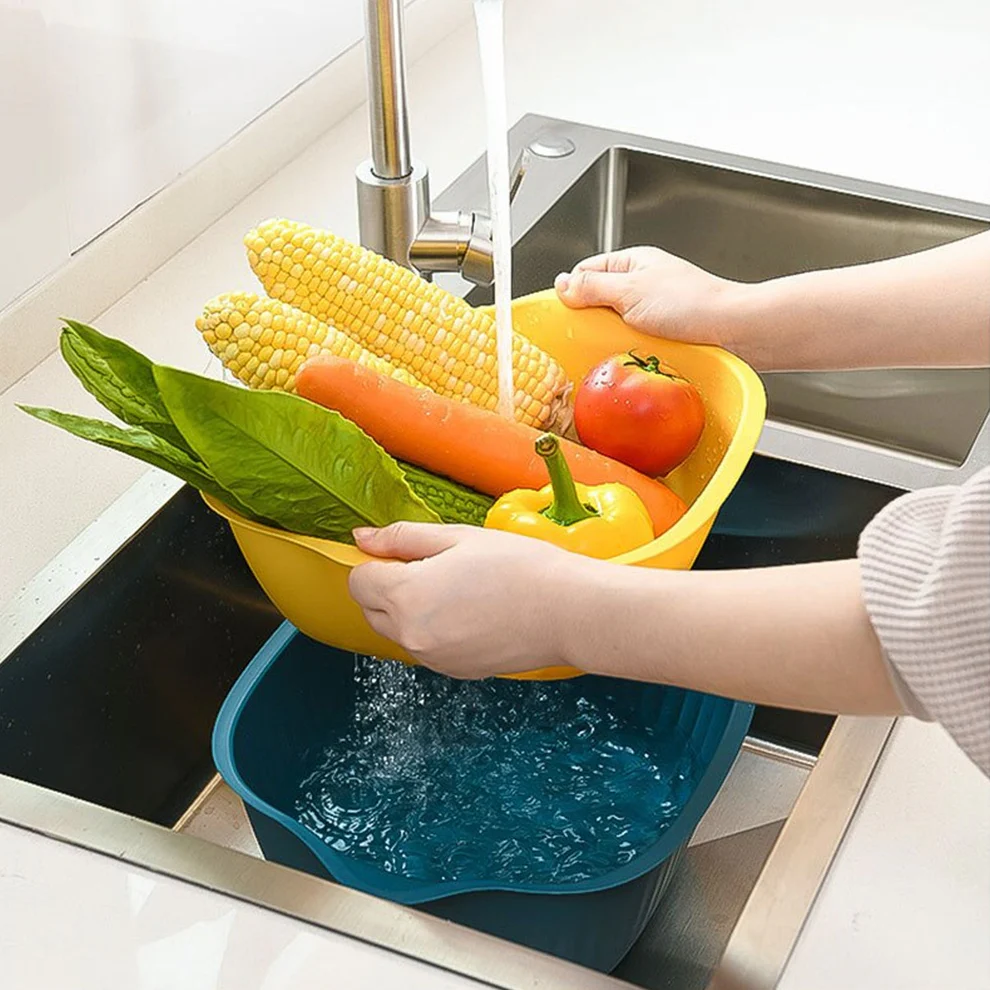 Plastic Kitchen Washing Bowl Strainer Basket