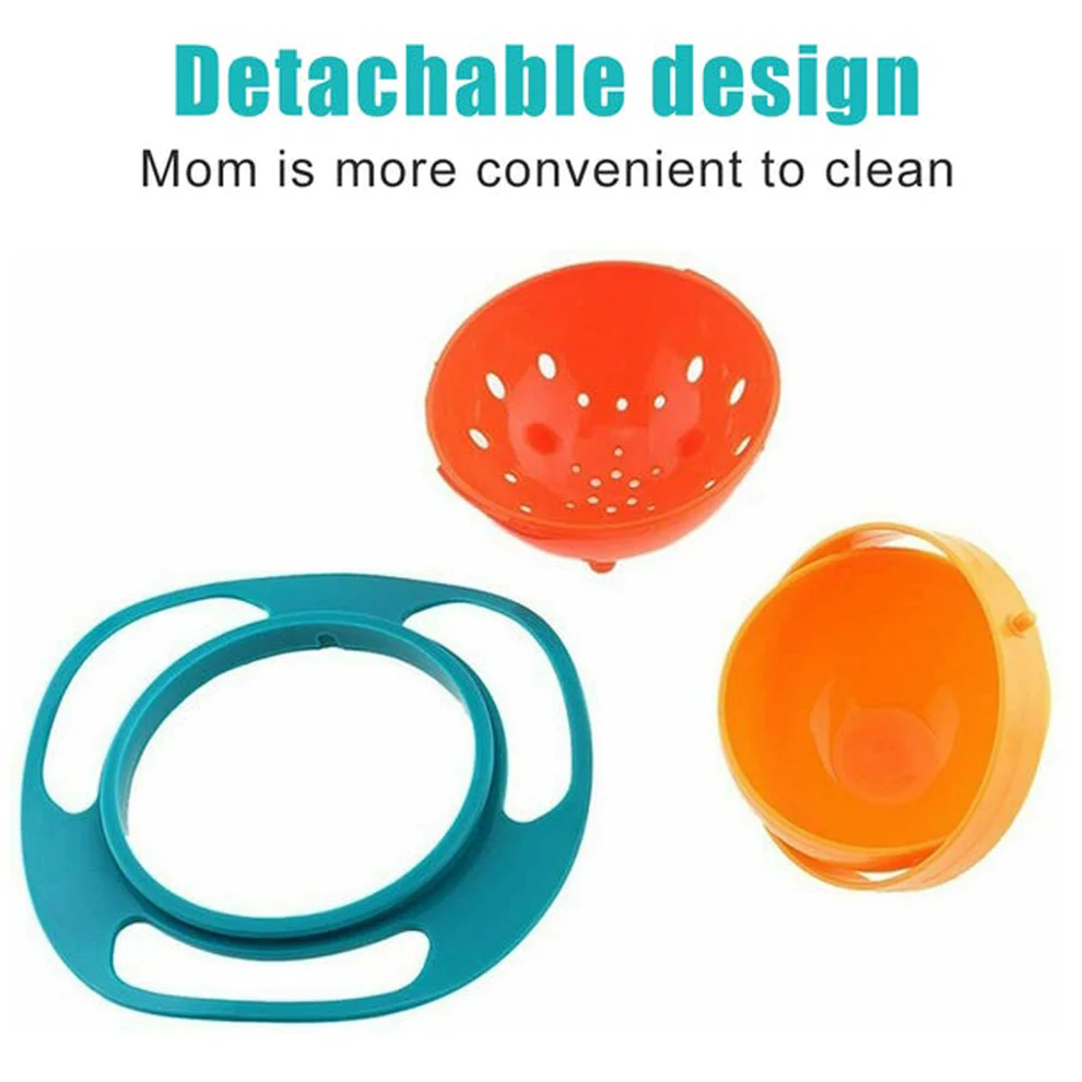 Rotating Baby Feeding Bowl For Toddlers