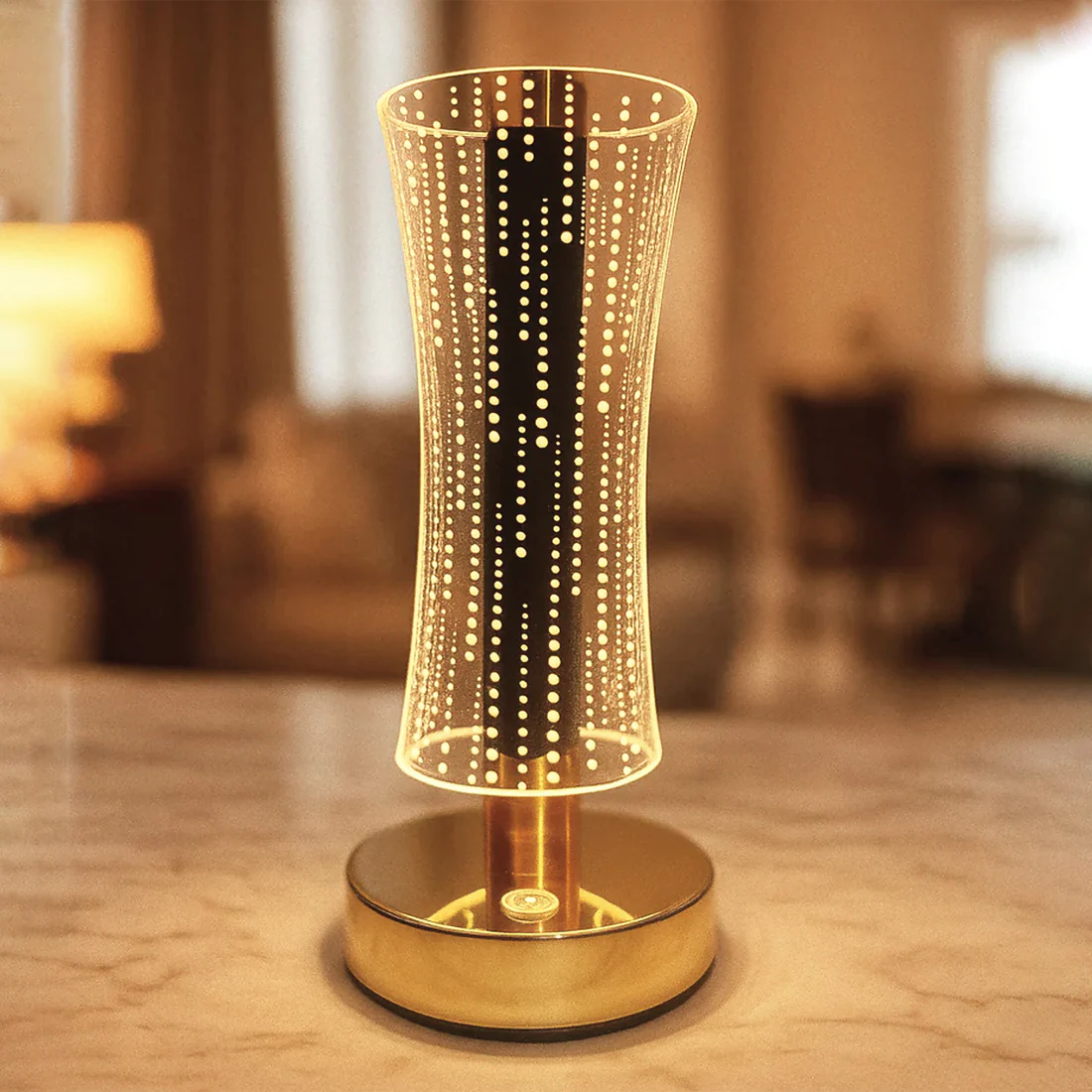 Classic Luxury Crystal LED Table Lamp for Living Room